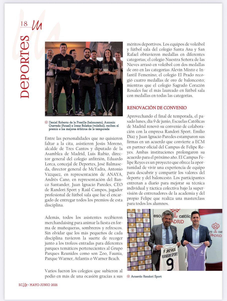 El número 125 de la revista <a href="/ecatolicmadrid/">Escuelas Católicas Madrid</a> se hace eco de nuestro acuerdo institucional.

Un año más, gracias por la confianza.

<a href="/RandoriSport/">Randori Sport</a> 🤝 <a href="/ecatolicmadrid/">Escuelas Católicas Madrid</a> | <a href="/DeportesECM/">DeportesECM</a>
