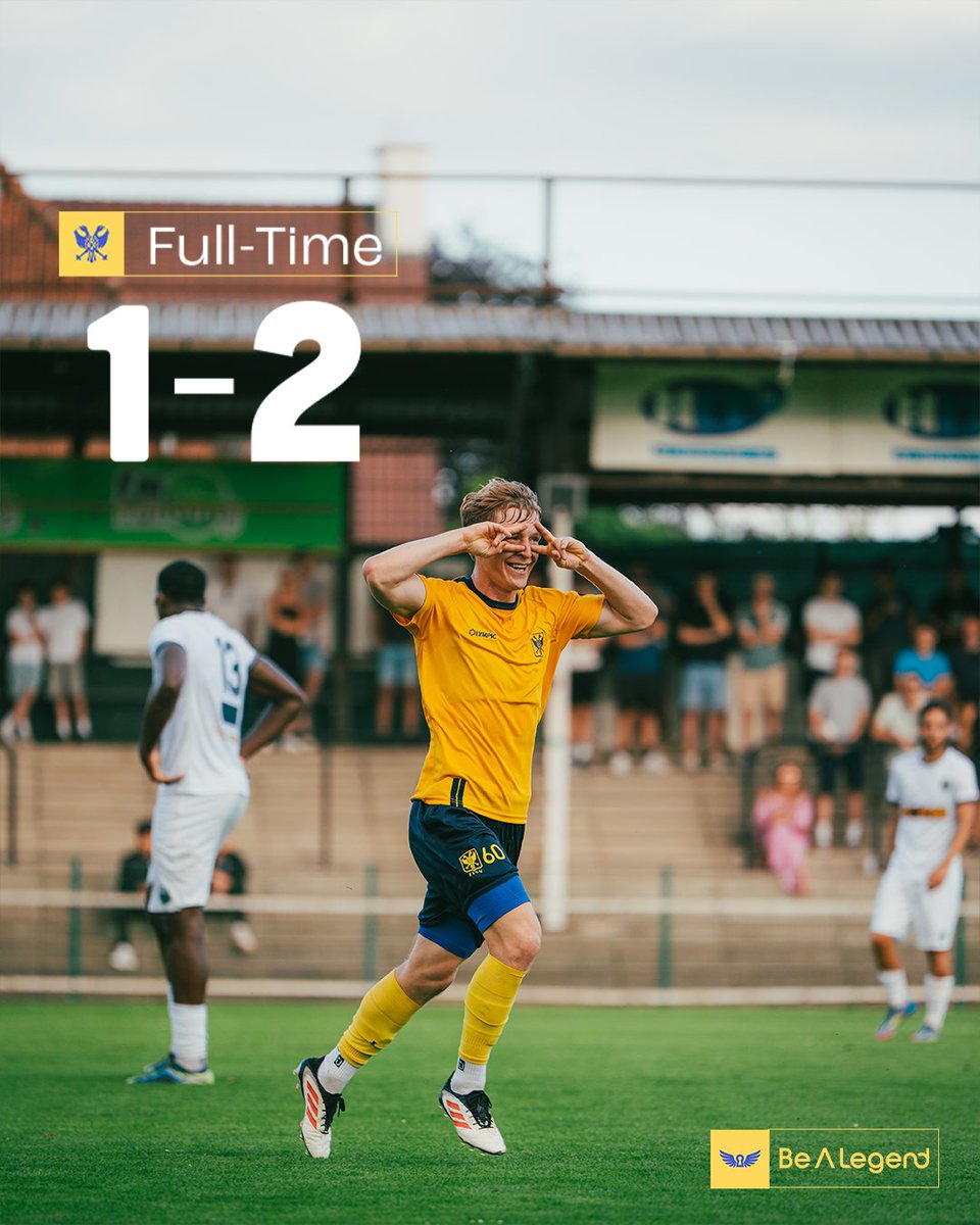stvv's tweet image. ✅ 𝟮 op 𝟮 l Mbalanda &amp;amp; Vanwesemael doen het voor geel-blauw 🟡🔵