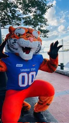 D1made_Mel's tweet photo. had a great camp today @SavannahStateFB, grateful opportunity to compete, and show my talent, thank you again @grindtime_moss @SavStateTigers #GoTigers #clawdown #Hailssu https://t.co/zHMcZceseZ