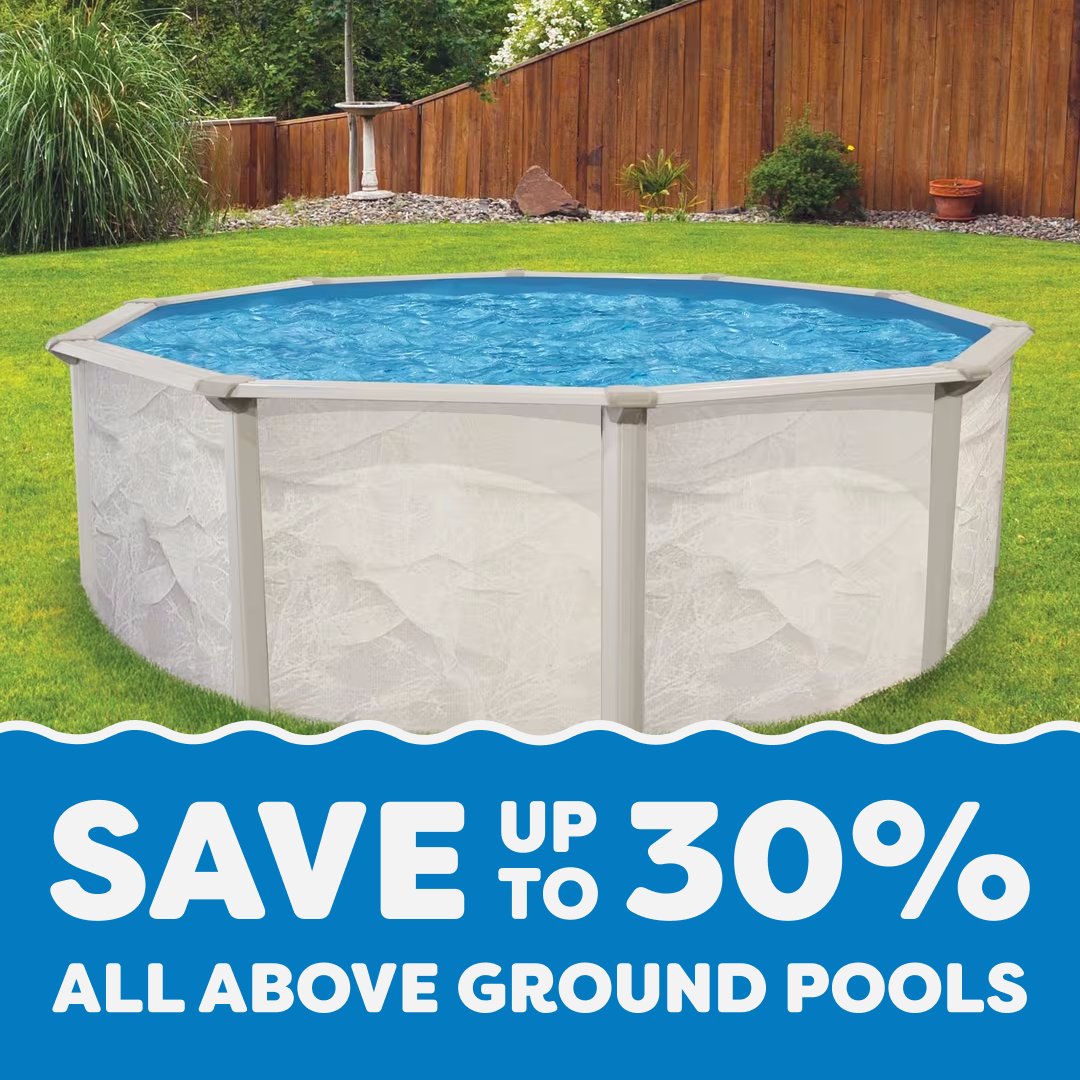Summer fun starts at home! ☀️

Upgrade your backyard with a new above-ground pool. PLUS, take up to 30% OFF on our assortment of pools. 💦🤩

👉 Find yours today:  bit.ly/3o8pzyA