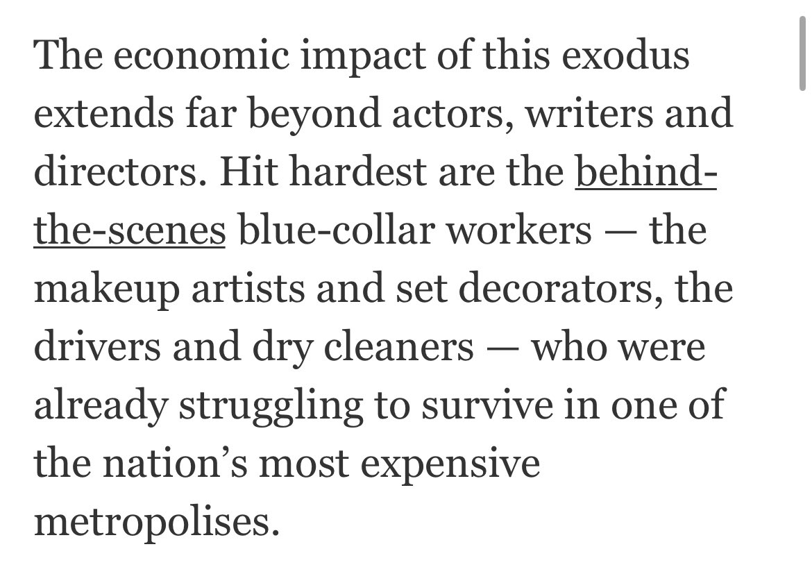 There's no gentle way to say this without just saying it, so: 

The collapse of Hollywood is 100% due to the steadfast refusal of Los Angeles leadership to legalize more housing.

They slit their own throats, and now they want a band-aid.