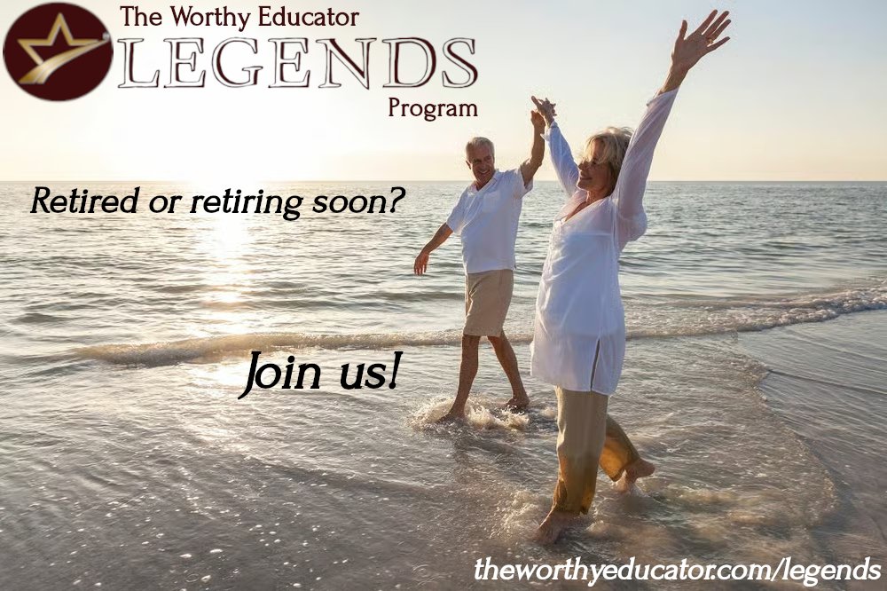 #Retiring or preparing to #retire? Let's make the transition together as part of our #caring community! Learn more here and make the most of the next #chapter of your #life: theworthyeducator.com/legends #twe #edchat #edutwitter #edreform #edleadership #teachertwitter #K12 #highered