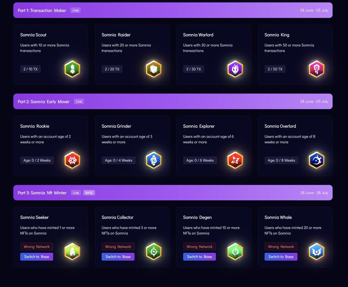 BigIntCo's tweet image. Somnia On-Chain Hunt Has Begun
Every interaction on Somnia every mint, every moment forms the foundation of your on-chain identity. This mission is more than just an event; it’s a chance to prove your persona in the Somnia ecosystem.
Mint Your Badges Now: quest.bigint.co…