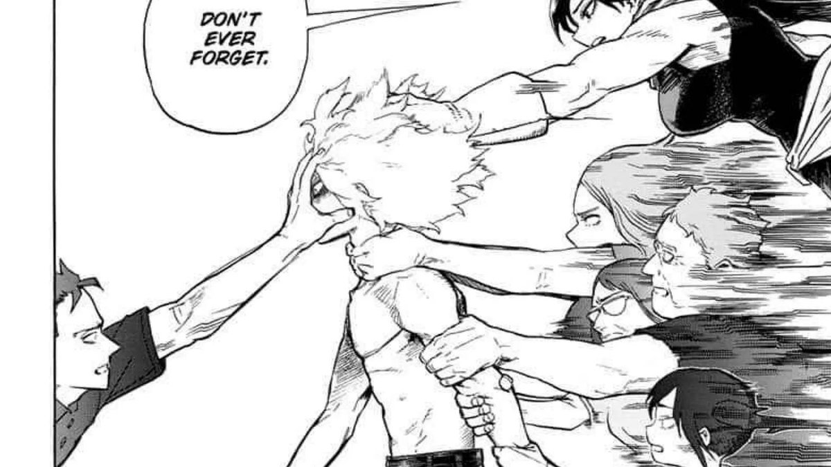 Okay dms are being flooded by hate comments. First of all, I made the Shigaraki art based on a sculpture, it was not my original idea. Second, the hands on the chest aren't even her family's.
Read the manga PLEASE and stop harassing me.