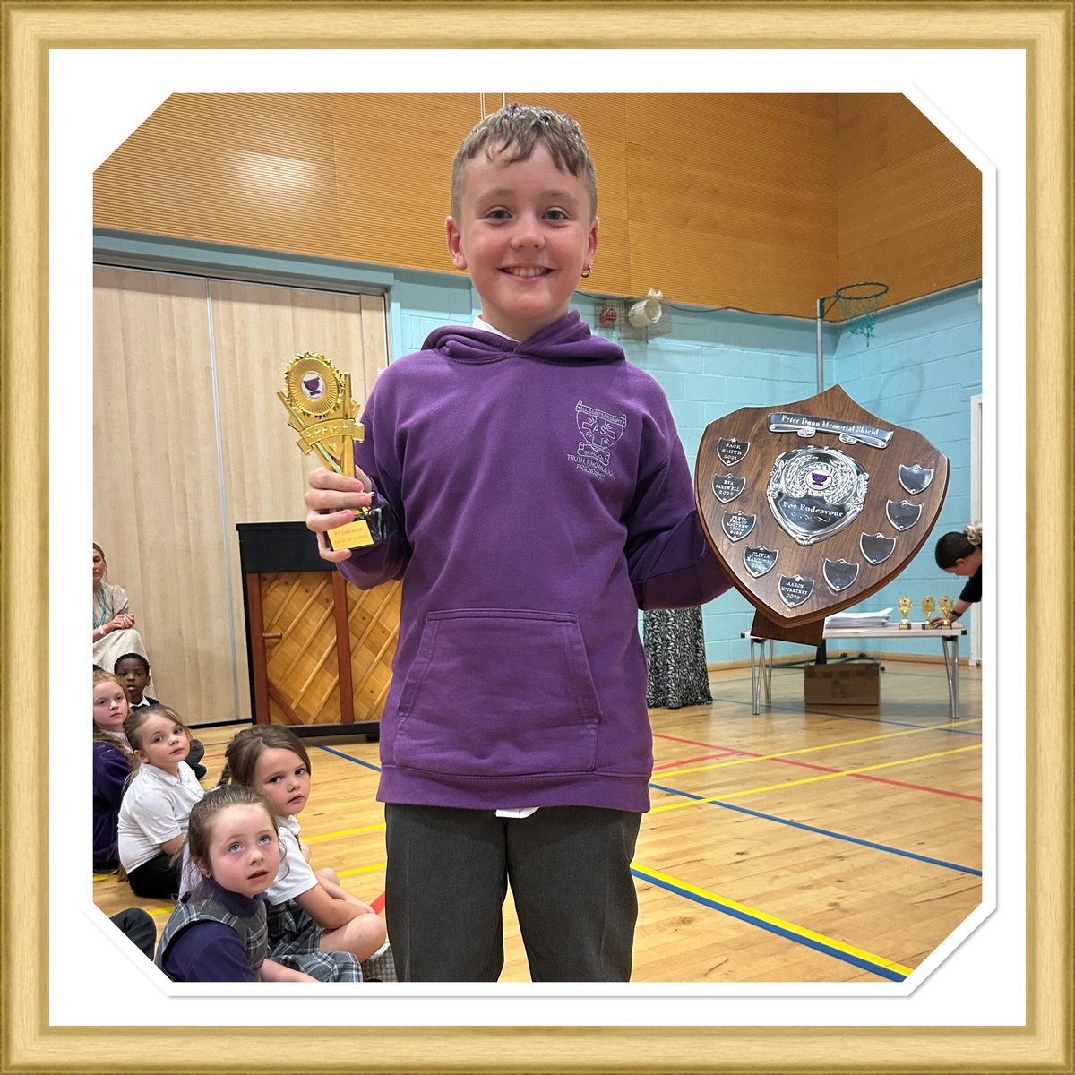 On Thursday, we celebrated our P7 Leavers. 
Congratulations to our award winners from P7A and P7B.
Also, congratulations to our sports award winners &amp; to A who received the Peter Dunn Memorial Award for all his contributions to our school through the past 7 years!