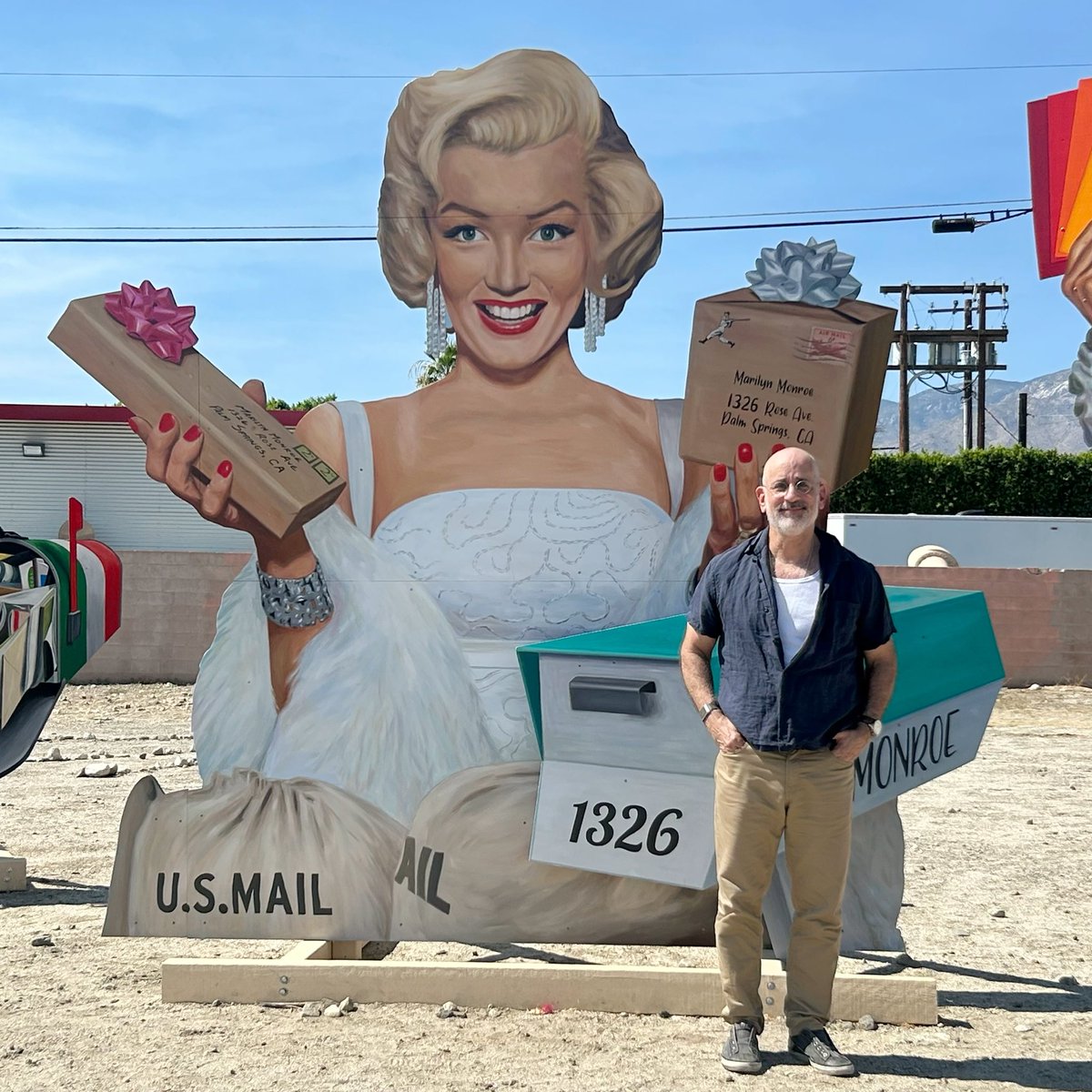 As a postal employee, had to check out the Marilyn Mail box!