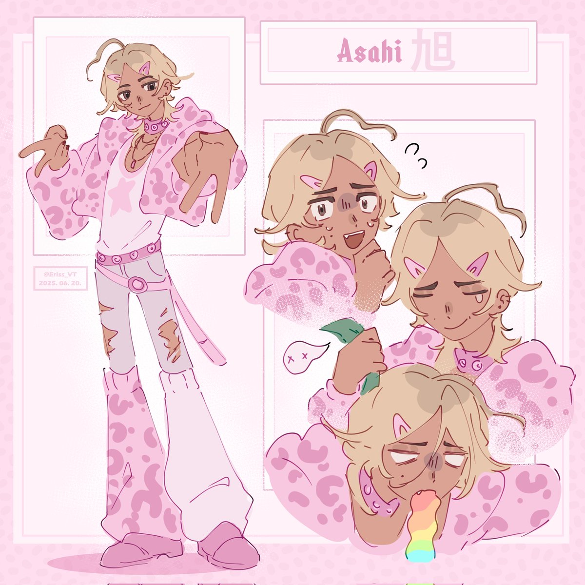 Eriss_png's tweet image. A gyaru inspired japanese host AKA a boy who fails in style, and his always serious looking salaryman bf who really loves collecting cute trinkets! Not sure if I'll make a story with them yet, but I needed to get them out of my system lol
#OC