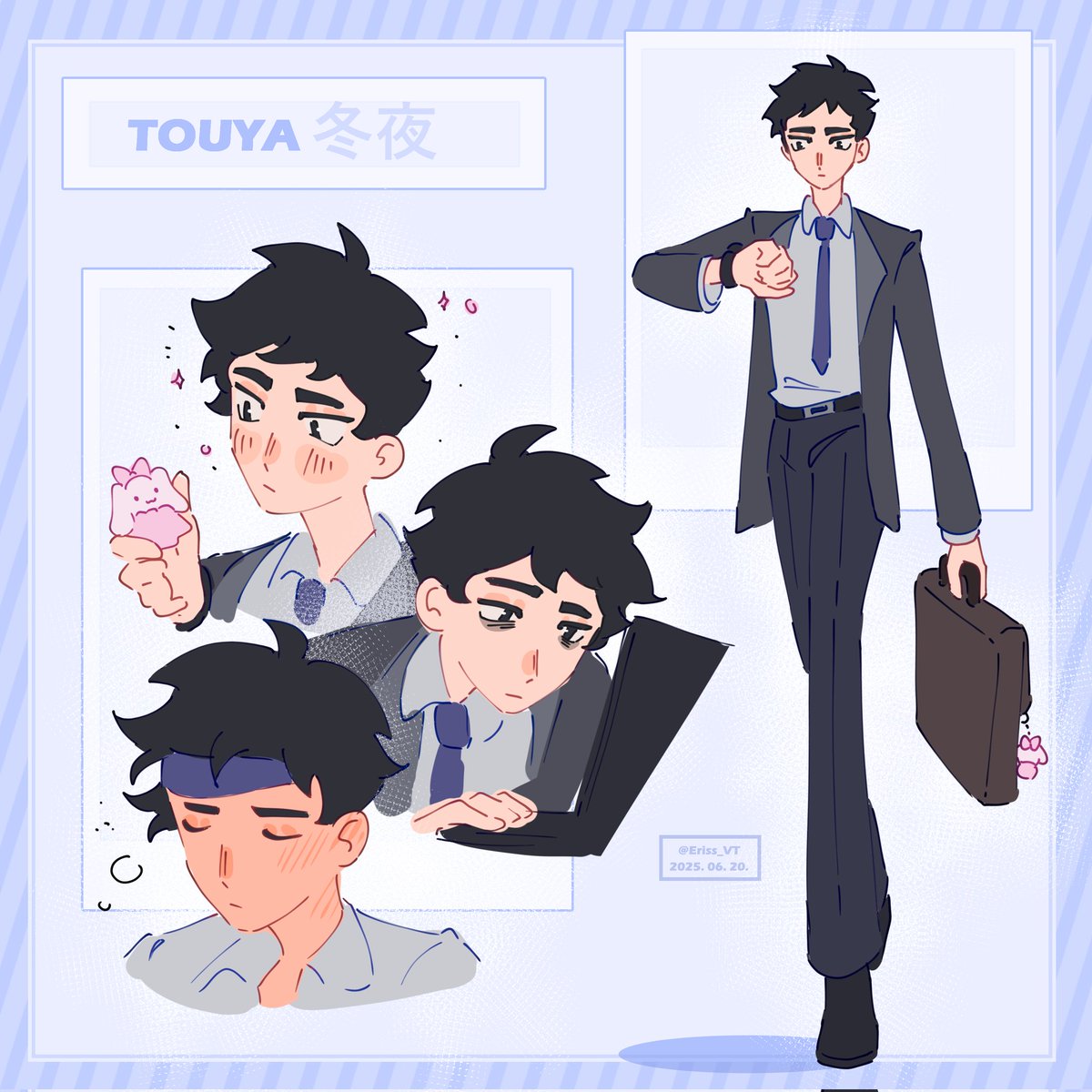 Eriss_png's tweet image. A gyaru inspired japanese host AKA a boy who fails in style, and his always serious looking salaryman bf who really loves collecting cute trinkets! Not sure if I'll make a story with them yet, but I needed to get them out of my system lol
#OC