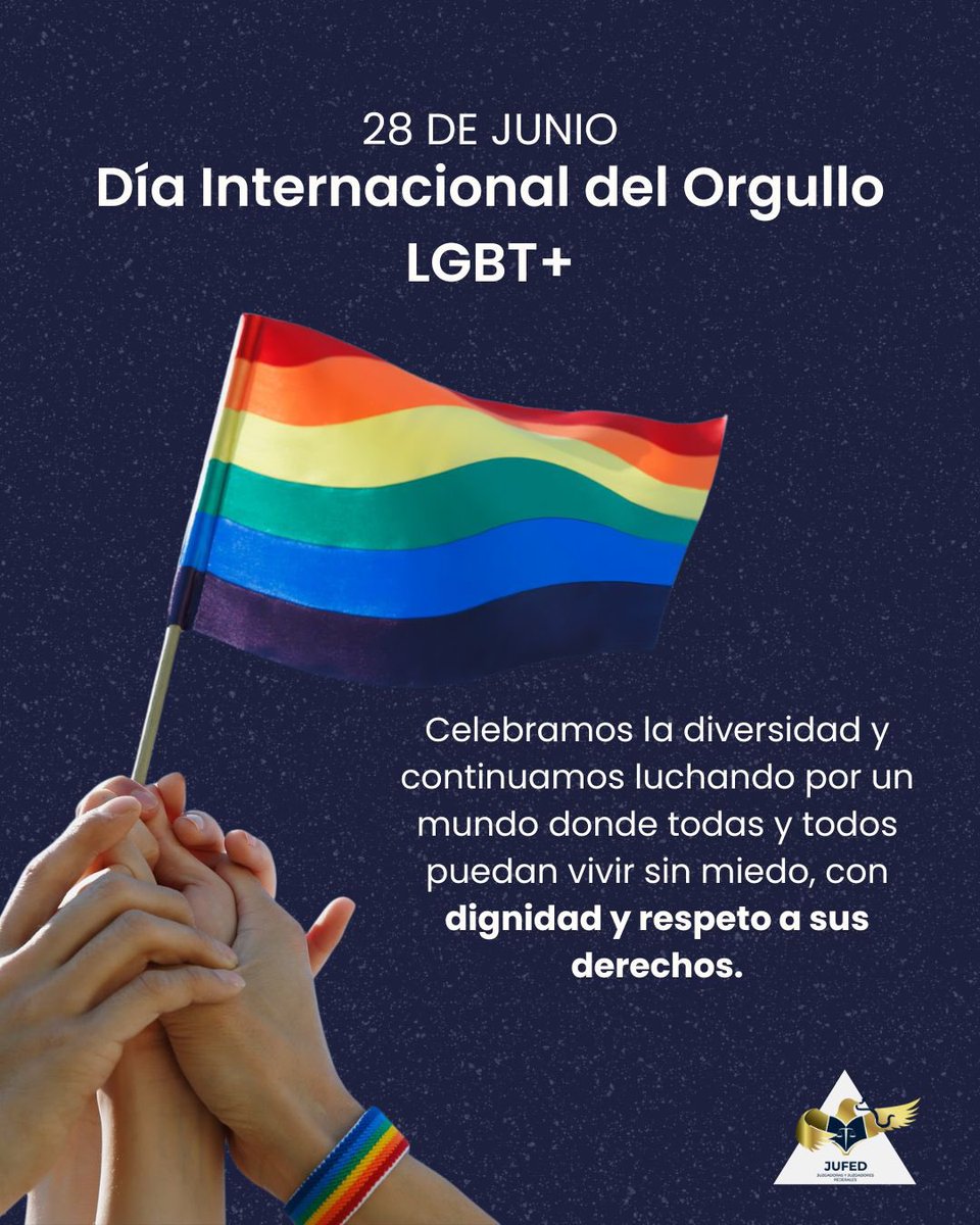 jufed_org's tweet image. Orgullo es igualdad 🏳️🌈
#Orgullo2025 #Pride #LGBTQ