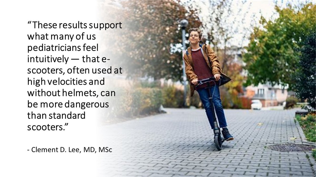 NEJM Journal Watch (@jwatch) on Twitter photo Are e-scooters more dangerous for children than standard scooters? A single-center study suggests they are: jwat.ch/4nrQqVM
<a href="/ClementLeeMD/">Clement Lee, MD, MSc</a> #escooters #pediatrics Are e-scooters more dangerous for children than standard scooters? A single-center study suggests they are: jwat.ch/4nrQqVM
<a href="/ClementLeeMD/">Clement Lee, MD, MSc</a> #escooters #pediatrics