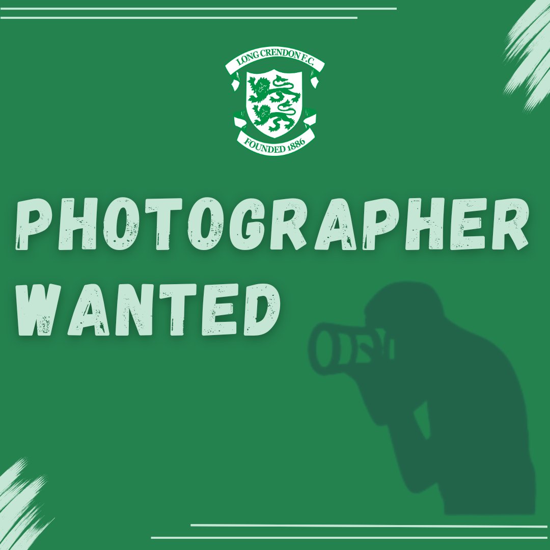 🚨Photographer Wanted 📸

Ahead of the new season we're looking for a photographer to help capture those memorable moments across the year.  

If you could be with us on a regular basis, or just as and when you're able to, we'd love to hear from you! 💚