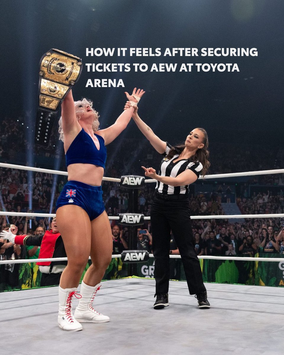 📢 <a href="/AEW/">All Elite Wrestling</a> waits for no one. Get those tickets now at toyota-arena.com.