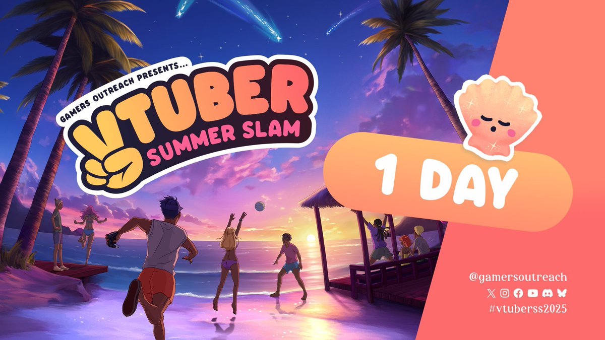 🏖️☀️🐚🎮

The countdown’s almost over — my charity stream for #VTuberSS2025 goes live TOMORROW! I’ll be live raising funds for <a href="/GamersOutreach/">Gamers Outreach</a> to help bring games to hospitalized kids.

🗓 June 29 @ 6PM CEST
🔗 twitch.tv/thisismerete

Don’t miss it!

🏖️☀️🐚🎮