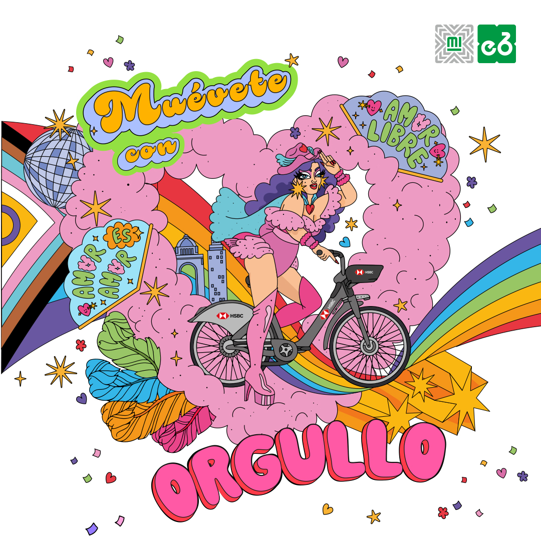 Seguimos pedaleando por el respeto, la igualdad y la inclusión. Porque el orgullo no se detiene. 🚴🏼🌈 

#MuéveteConOrgullo #RuedaConOrgullo #PRIDE