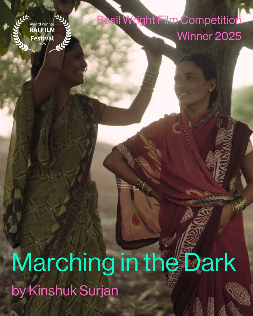 raifilmfest's tweet photo. RAI FILM Festival 2025 Basil Wright Award Winner: Marching in the Dark by Kinshuk Surjan. A powerful film showing a woman’s strength and healing. Selected by Carolina Arias Ortiz, Michael Eaton &amp; Nat Nesvaderani. Watch this and 85+ others online now https://t.co/eKw0Nn8Nkx https://t.co/mlszT1jtwj