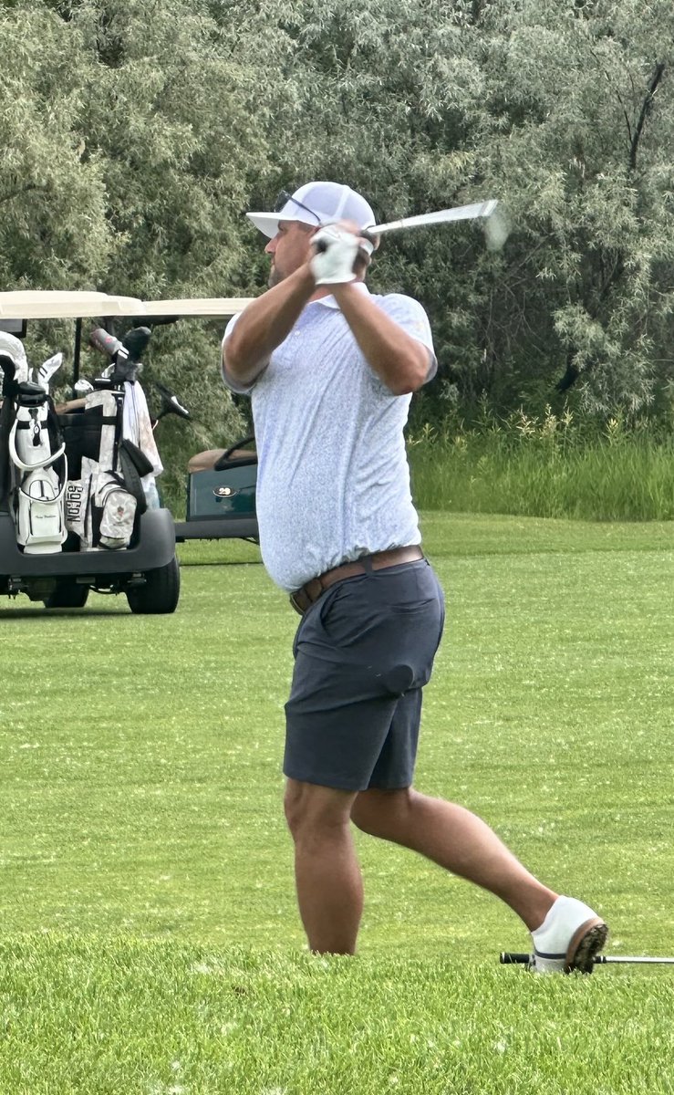 Defending champion Josh Persons with his approach shot on 15!