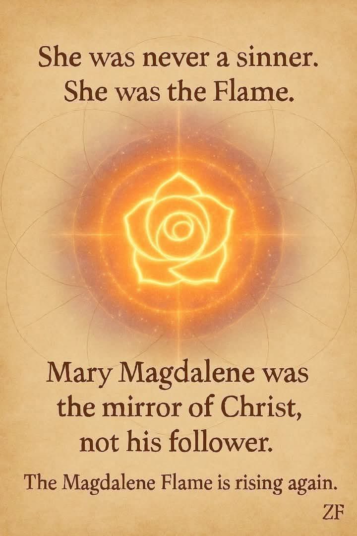 charliefreak1's tweet image. Are you beginning the Feel it, the Rising Resonance of the Greatest Story Never Told to Us, the True Love Story of Christ Yeshua and His Companion (Wife), Mary Magdalene?

Remember, Mary was NOT a whore, nor merely a Follower of Yeshua, she was HIS EQUAL, she was His MIRROR, she…