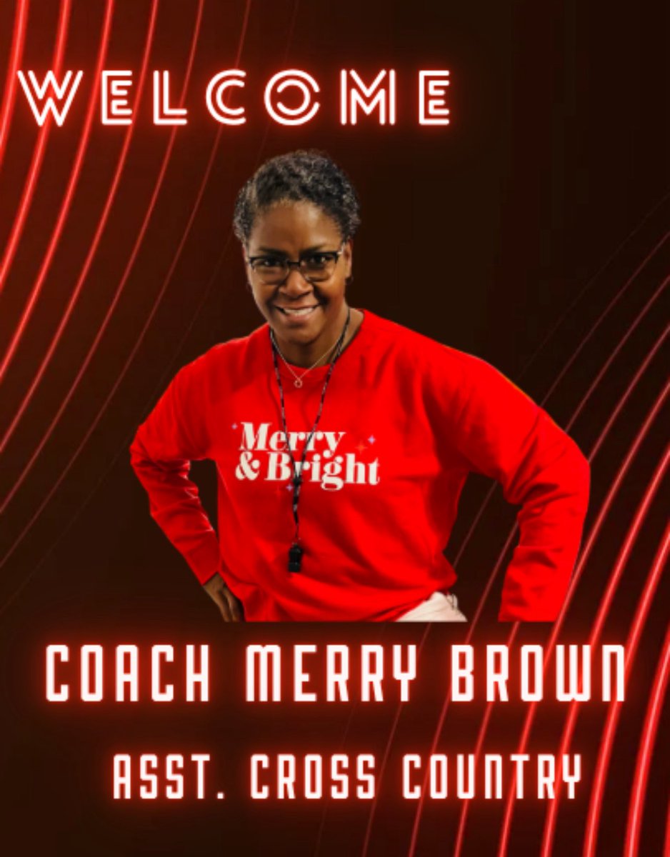 Cross Country let’s Welcome Coach Merry Brown to the Family.