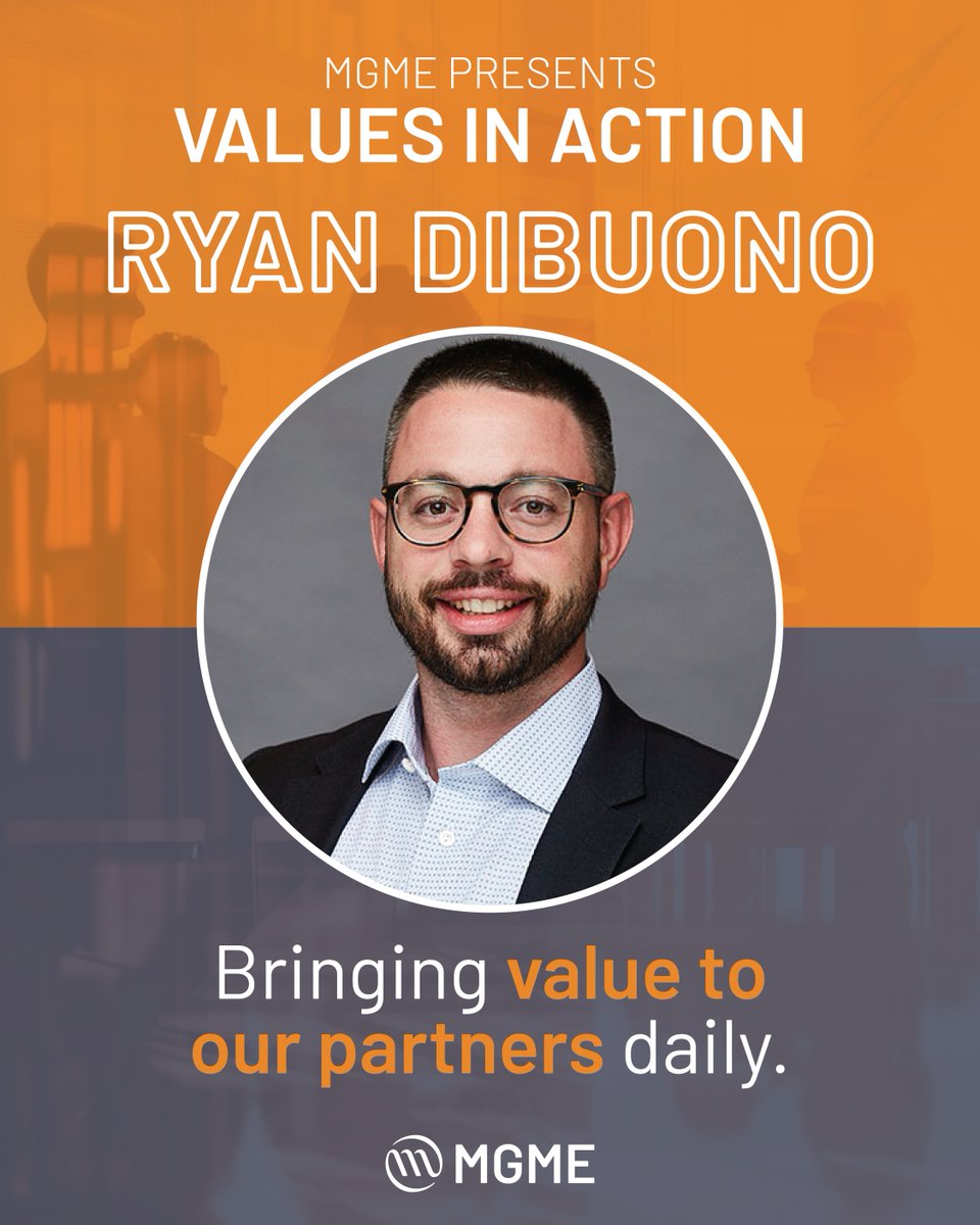 MGMEGlobal's tweet image. Values In Action: Ryan DiBuono

HubSpot pro, sales team MVP, and all-around rockstar. From proposals to onsite support, Ryan brings heart, hustle, and creativity to everything he does.

Big cheers to Ryan for making MGME better every day!
#ValuesInAction #MGME #TeamSpotlight