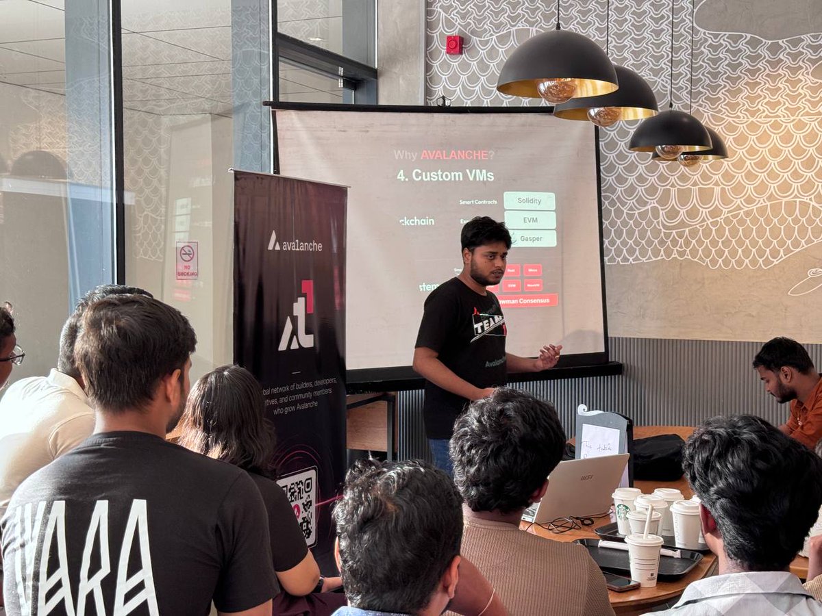 Loved being part of the Team1 Builder Connect in Chennai by <a href="/AvaxTeam1/">Avalanche Team1</a>

Learned a ton about Avalanche’s Multichain infra, how L1s work, and the power of Interchain Messaging.
Super pumped to explore more.
Thanks for hosting <a href="/vamsixeth/">Vamsi</a> 🚀