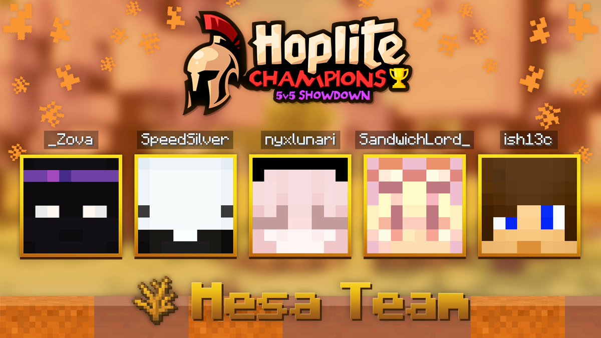 Hoplite (@hoplitenetwork) on Twitter photo Introducing the🏜️Mesa Team🏜️
<a href="/Zova_8/">Zova</a> <a href="/speedsilverr/">SpeedSilver</a> <a href="/nyxlunari/">nyx ⋆˙⟡</a> <a href="/SandwichLord690/">SandwichLord🎗️</a> <a href="/ish13c/">ish</a>
Will they win? Find out Sunday, July 6th at 3:00pm EST! Introducing the🏜️Mesa Team🏜️
<a href="/Zova_8/">Zova</a> <a href="/speedsilverr/">SpeedSilver</a> <a href="/nyxlunari/">nyx ⋆˙⟡</a> <a href="/SandwichLord690/">SandwichLord🎗️</a> <a href="/ish13c/">ish</a>
Will they win? Find out Sunday, July 6th at 3:00pm EST!