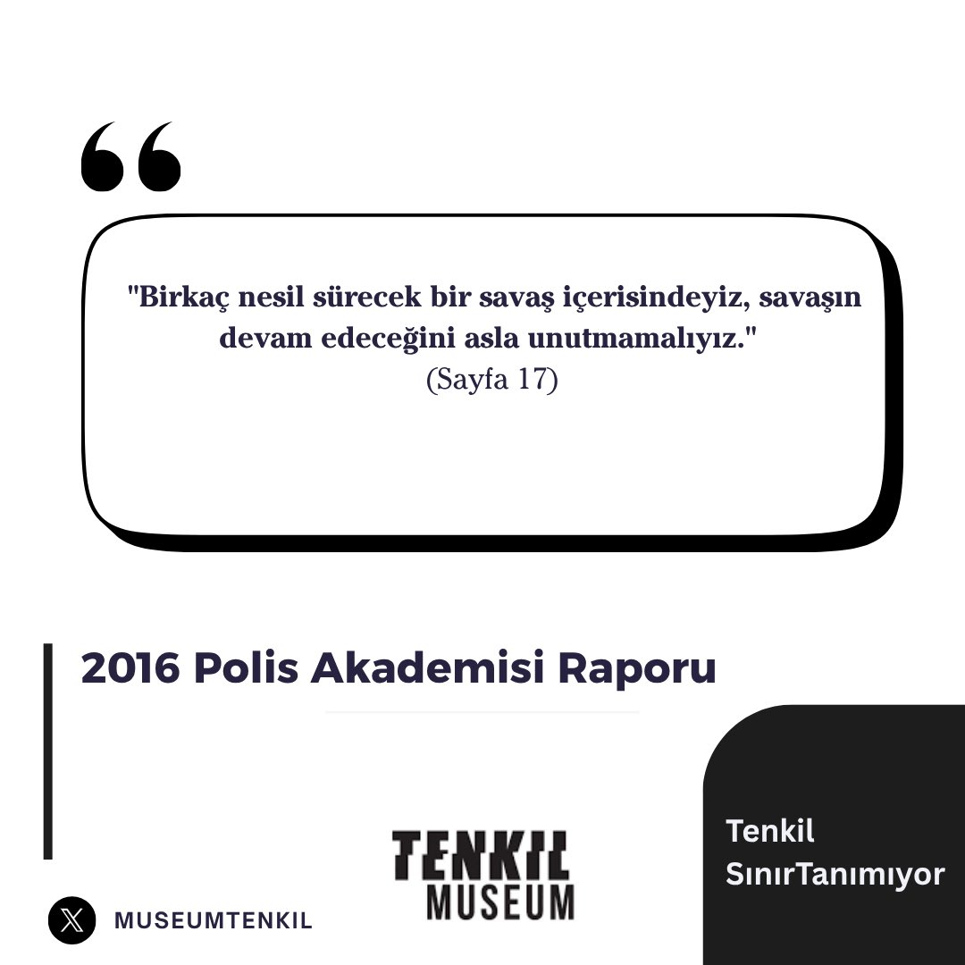 “Birkaç nesil sürecek bir savaş...”

Bu cümle bir tahmin değil, devlet raporundan alıntı.
Tenkil Felaketi bitmedi çünkü plan bitmedi.

Görmezden gelinmesine izin vermemek için varız. 

Tenkil SınırTanımıyor