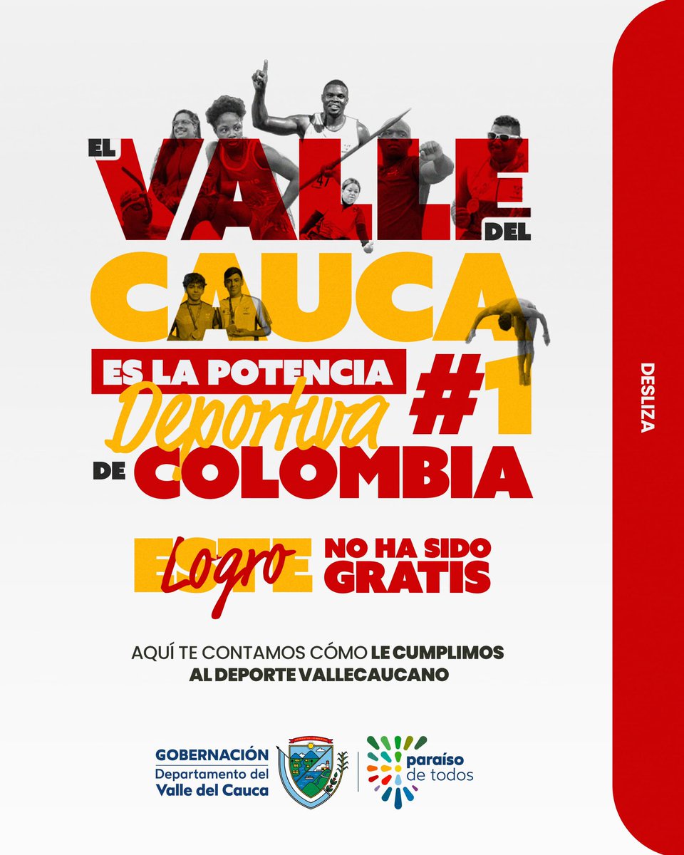 DilianFrancisca's tweet photo. Al deporte en el Valle le cumplimos con trabajo y eso nos ha permitido posicionarnos como potencia deportiva. 🏆

Pero este logro no es casualidad: es resultado de años de planificación y una apuesta decidida por el deporte como estrategia de gobierno.

Les cuento. Abro hilo🧵 https://t.co/ppbq8U0Dbm