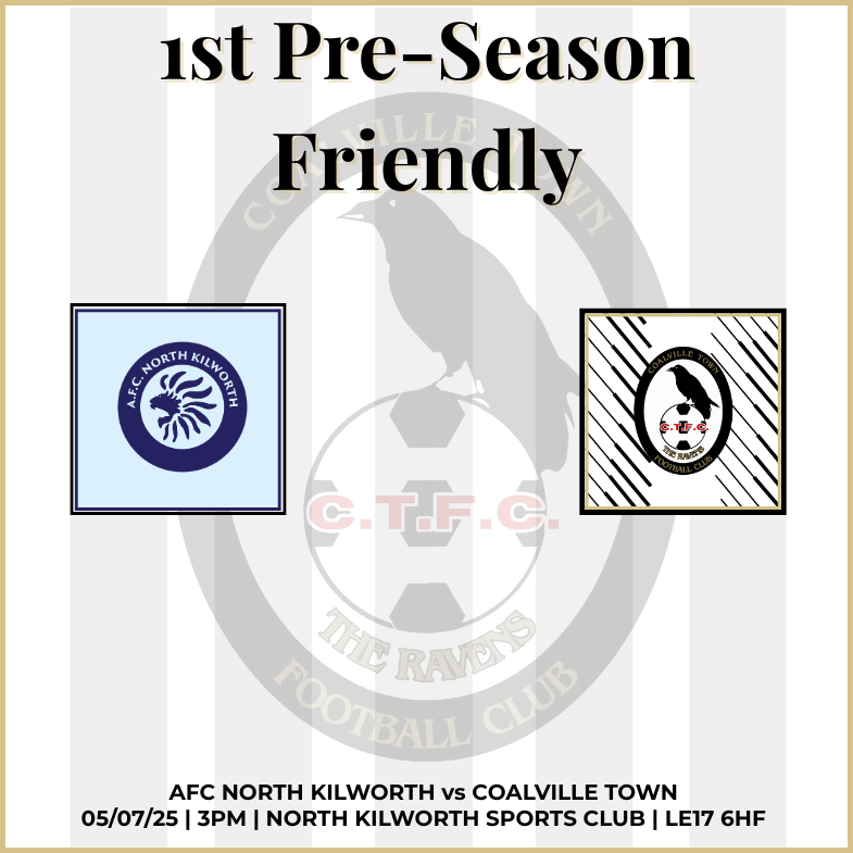 📅 05/07/25 | 3PM | One week to go! 
📷 North Kilworth Sports Club, LE17 6HF.  

Our first pre-season friendly takes us to county neighbours <a href="/AFCNK/">AFC North Kilworth</a>, newly promoted to Step 6 from the Leicestershire Senior League.