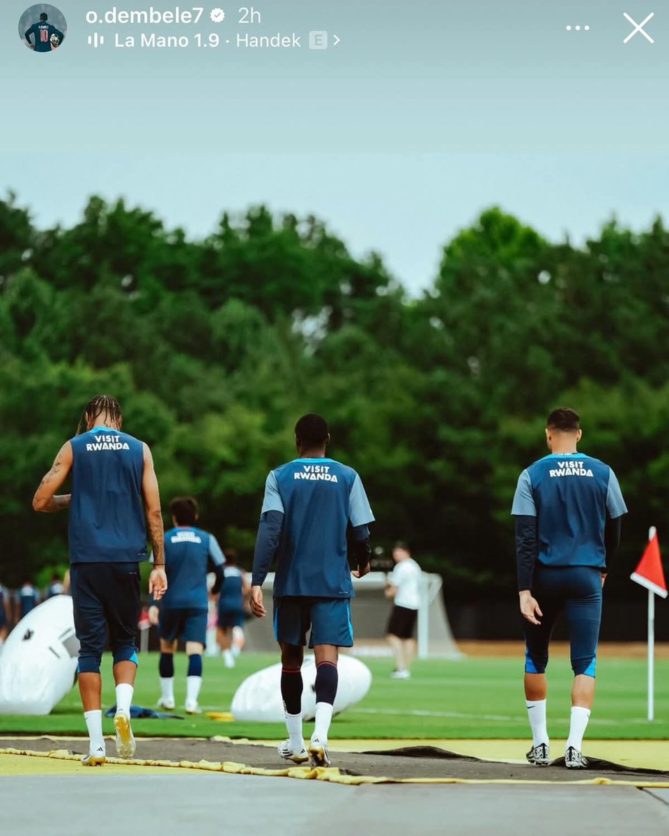 Dembele on his IG's story

Visit Rwanda