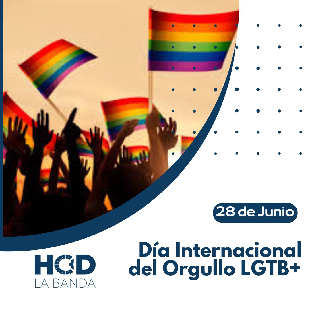 LaBandaHcd's tweet photo. Hoy se celebra el Día del Orgullo LGTB+, una fecha que simboliza la lucha por la igualdad, la diversidad y la inclusión.
#HcdLaBanda
#OrgulloLGTBIQ https://t.co/kHKjQBaHSE