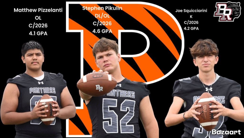 BRHSPantherFB (@brhspantherfb) on Twitter photo Excited for our three guys to be participating at the Princeton University football camp today! These young men show how to work hard in the classroom and on the field. Proud to see all you accomplish! #EAT <a href="/joesquicciarini/">Joseph Squicciarini</a> <a href="/MattPizzelanti/">Matthew Pizzelanti</a> <a href="/SPikulin2252/">Stephen Pikulin</a> <a href="/CoachRosenbaum/">Mark Rosenbaum</a> Excited for our three guys to be participating at the Princeton University football camp today! These young men show how to work hard in the classroom and on the field. Proud to see all you accomplish! #EAT <a href="/joesquicciarini/">Joseph Squicciarini</a> <a href="/MattPizzelanti/">Matthew Pizzelanti</a> <a href="/SPikulin2252/">Stephen Pikulin</a> <a href="/CoachRosenbaum/">Mark Rosenbaum</a>