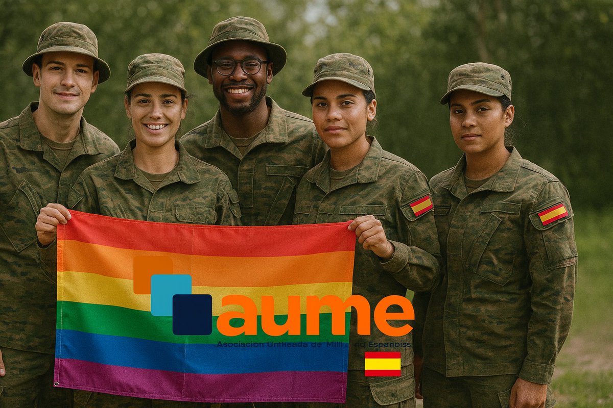 AUMEinforma's tweet image. AUME seguirá defendiendo la diversidad en nuestras Fuerzas Armadas todos los días del año, pero hoy es un día especial para manifestarlo.
Nadie debe ser discriminado por su orientación o identidad.
🏳️🌈🇪🇦
#AUMEinforma
#Orgullo2025 #LGTBIQ+