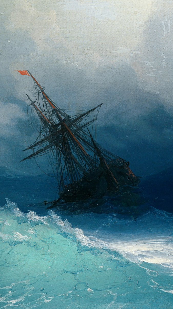 impression_ists's tweet photo. Ivan Aivazovsky, Ship on Stormy Seas https://t.co/2F13PKgYLc