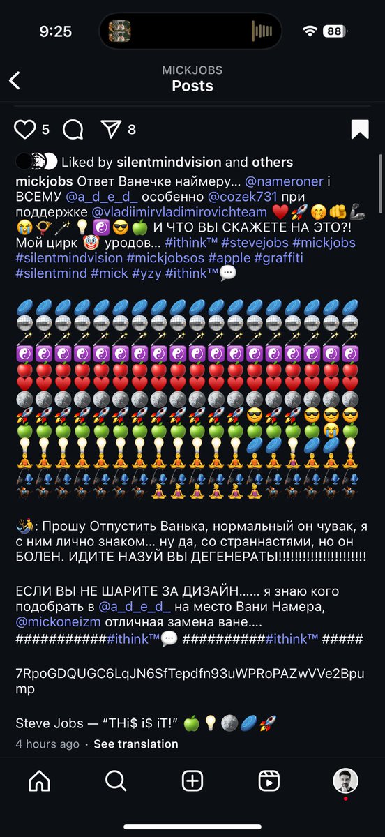 iThinkToken's tweet photo. STEVE JOBS i$ ALiVE. 
Check my instagram… @mickjobs https://t.co/770IwZn8vP