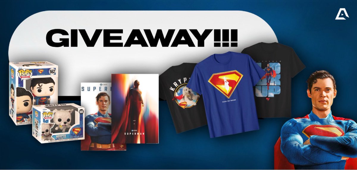 i said at every milestone i'll do this &amp; i'm a man of my word soooo, in honor of 7K  i wanna do another #Superman   bundle giveaway!!

🚨 shirt, poster &amp; funko pop (of choice) all you have to do to enter is...

1. follow me &amp; subscribe to my youtube (
youtube.com/@axeltalksfilm…)