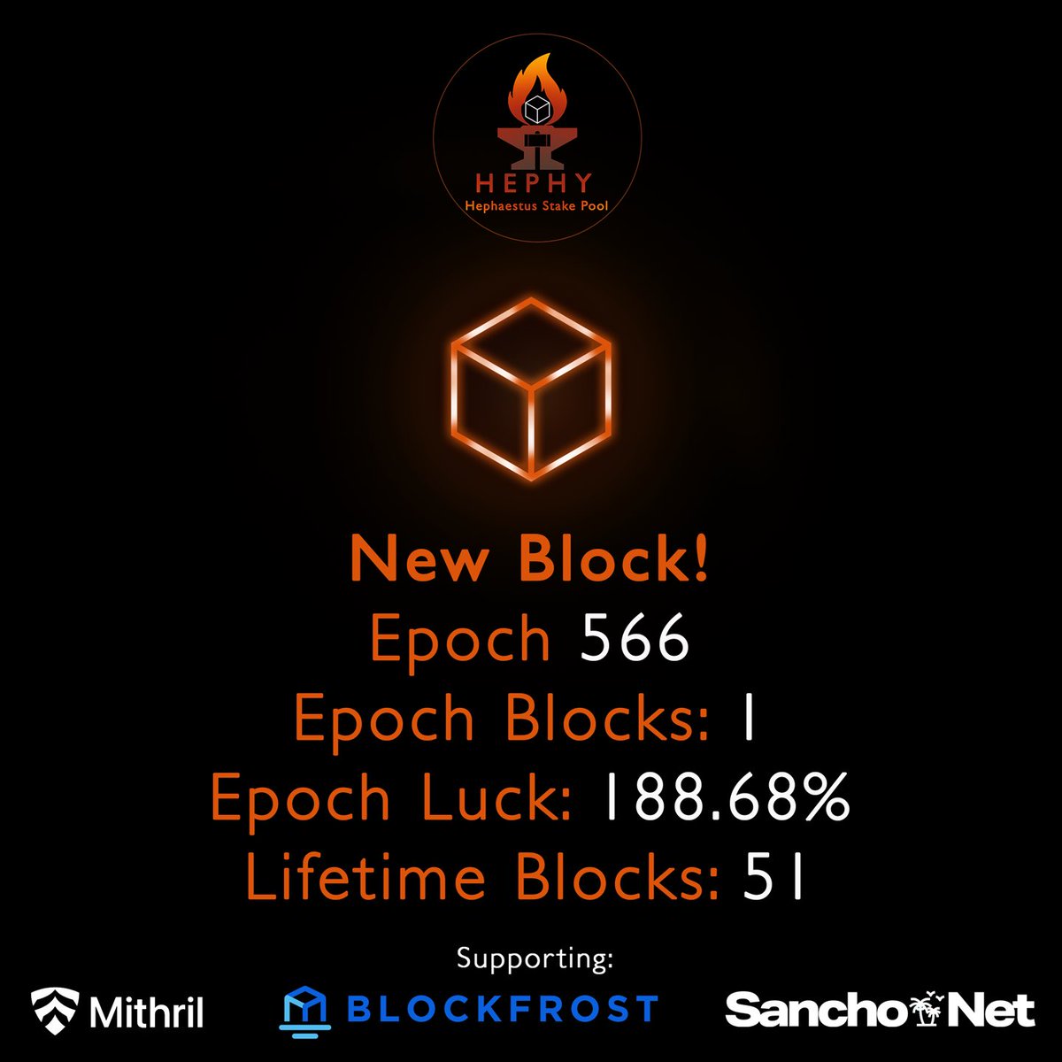 9 blocks in 10 epochs all while &lt;1M stake 💪🏻

Cheers Ouroboros 🍻

#Cardano $ADA