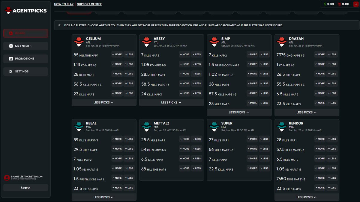 All lines for Faze vs Miami - 30 minutes to start time

🗻Cellium Hill Time
📊Drazah DMG
🦾RenKoR DMG

picks.esportsagent.gg