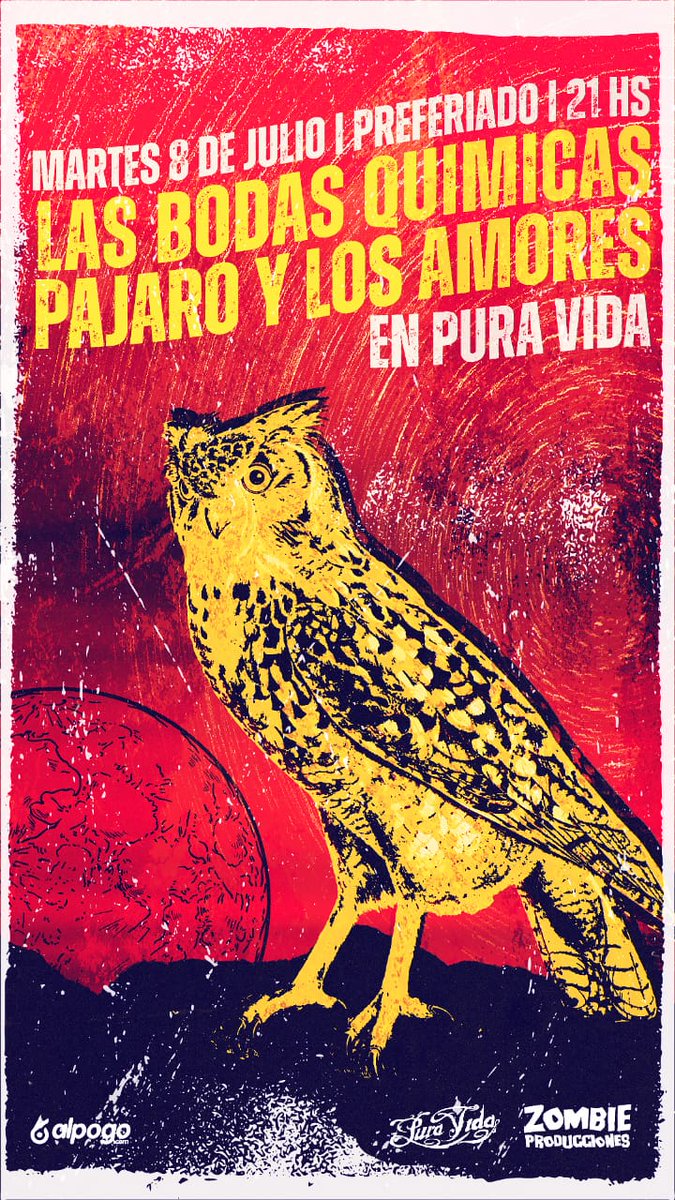 Las Bodas Quimicas en LA PLATA !!!
📅 8 JULIO <a href="/puravidabarlp/">Pura Vida Bar Lp</a> 
Hay #razonespoderosas
Nos acompañan Pájaros y los Amores .
_
_