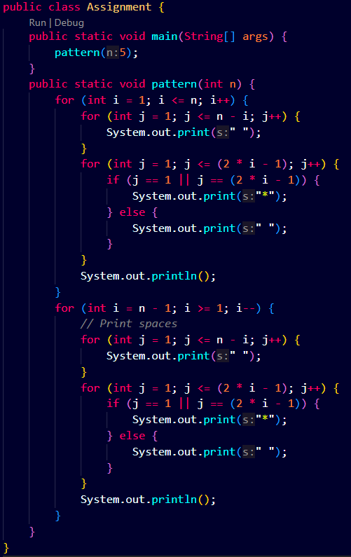 ShaliniBaghel08's tweet photo. Pattern Problems No. 14
Output :-
*
* *
* *
* *
* *
* *
* *
* *
*
#patternproblems #java #DSAwithKunal https://t.co/XNYeoBZUH6