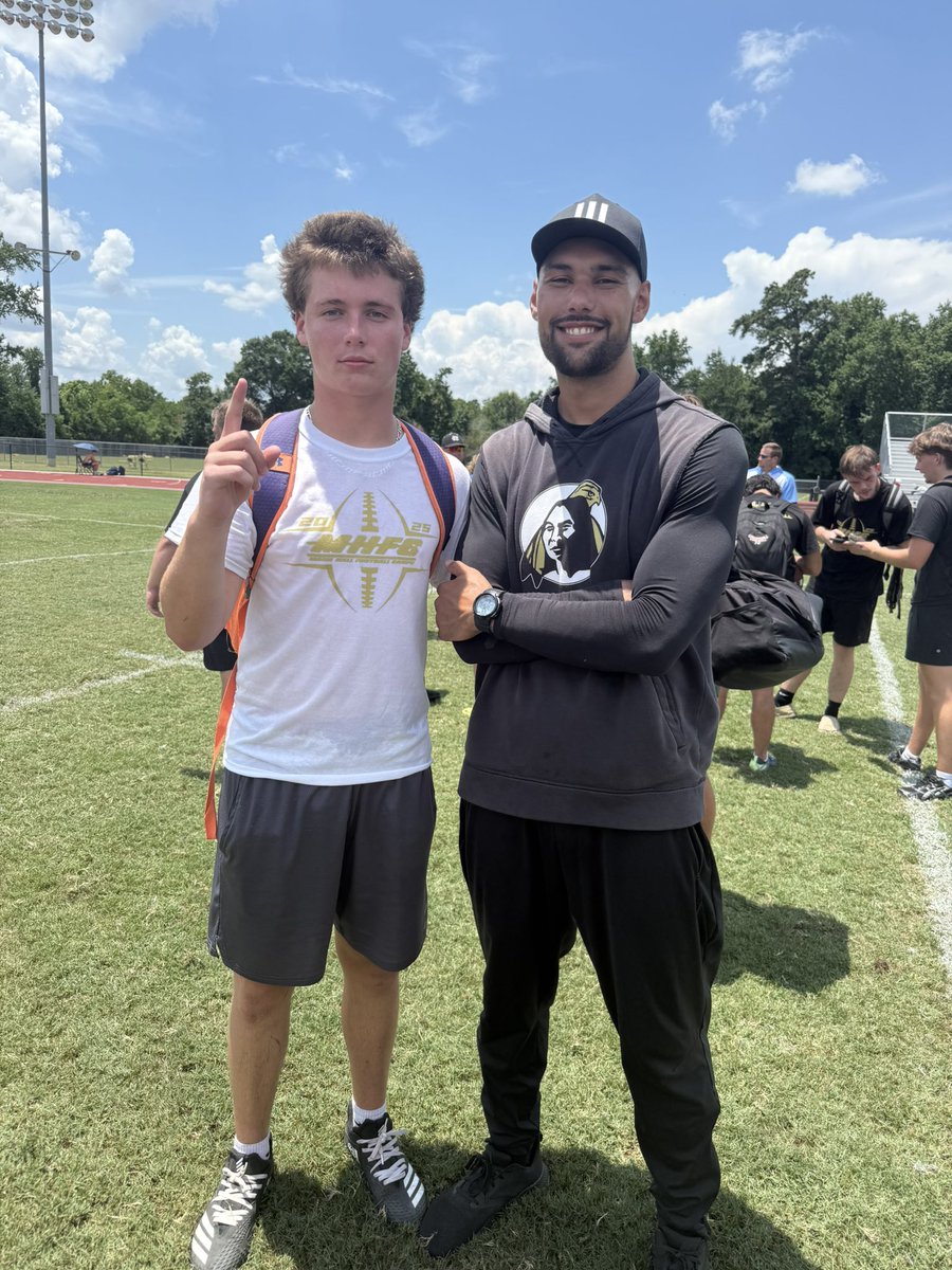 NathanHulb242's tweet photo. Had an amazing camp at @UNCP_Football MEGA camp today, got to meet the coaches and compete, looking forward to be back for some games in the fall! 
@CoachOrtizUNCP @Coach_Neely 
@cvhsftbl @CoastRecruits @919recruits https://t.co/Nufh3FXC4A