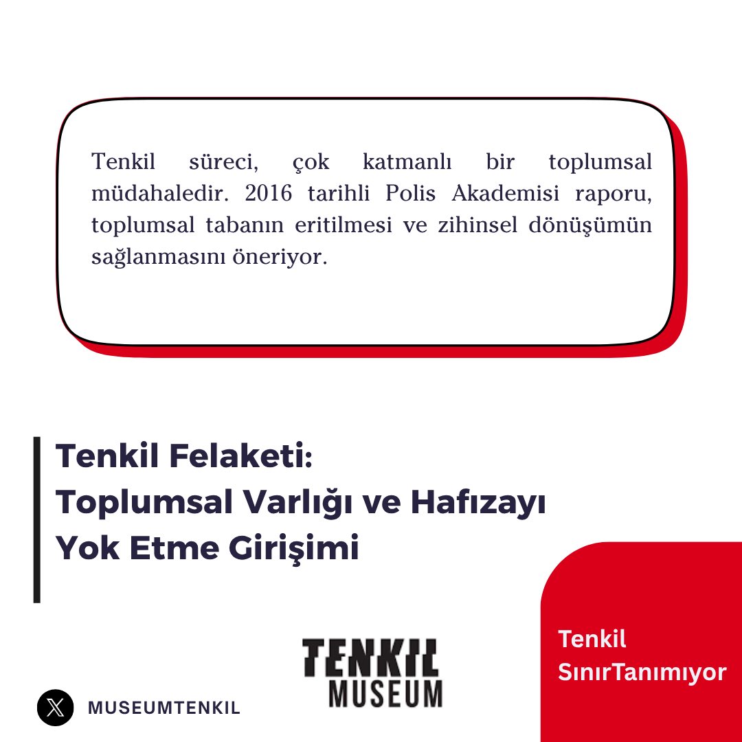 Tenkil SınırTanımıyor 

2016 Polis Akademisi raporu, yalnızca güvenlik değil, sosyolojik ve psikolojik boyutları olan bir müdahaleyi öneriyor.