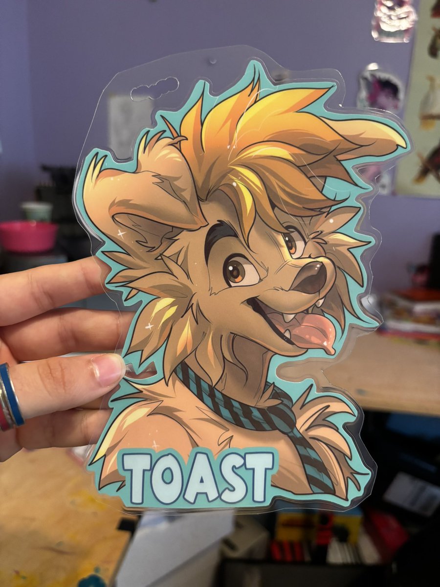 M4G55's tweet image. Anthrocon sketch badge