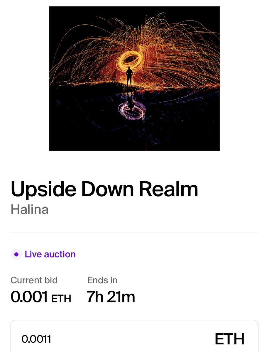 Halinaaaaaaaaa's tweet photo. ๐คฉSo happy and excited for my first ever auction bid!
๐ฅณ Huge thanks to @FidelEverywhere for the amazing support! ๐
(Didnโt got a mail just saw randomly)
You'll always be remembered as my first, ever on @foundation ๐ #FirstBid #ThankYou
Upside Down Realm ๐โฌ๏ธ๐ https://t.co/4Zl4vQm2cw