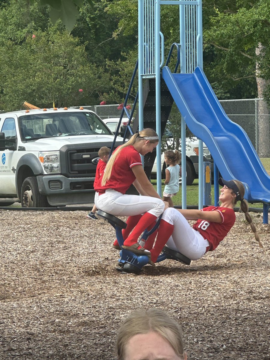 Girls are having fun!! Got to carry into championship Sunday