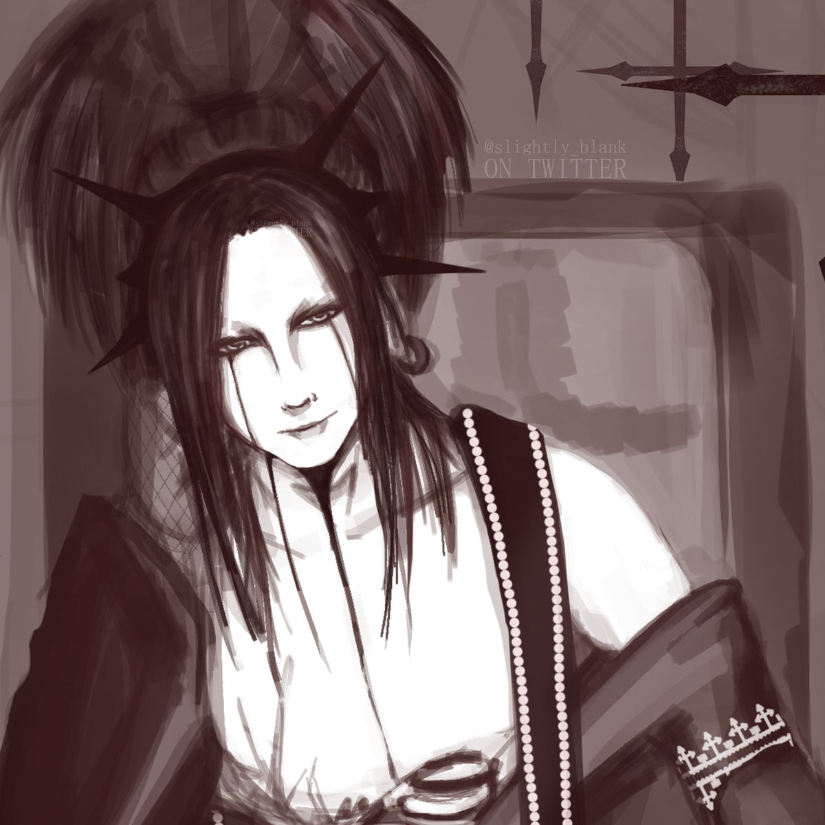 slightly_blank's tweet image. ★ the DOGMA | Throne sketch
+ (old) environment moodboard
#theGazettE #ガゼット
#theDOGMA