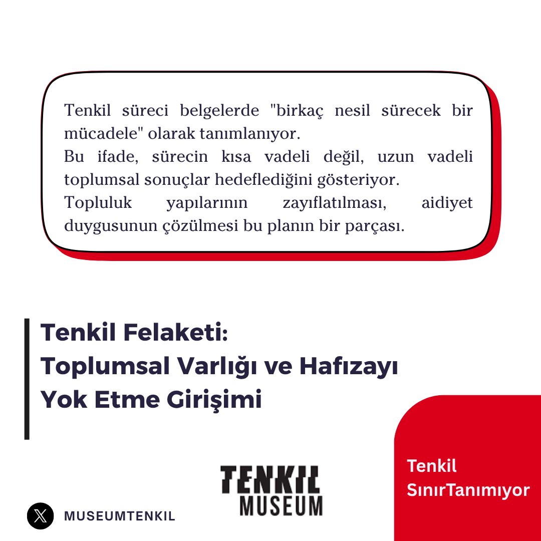 Tenkil:

Sistematik yok etme,
silme,
sınır dışı etme,
bir daha neşv-ü nema bulamayacak şekilde kökünü kurutma

Tenkil SınırTanımıyor