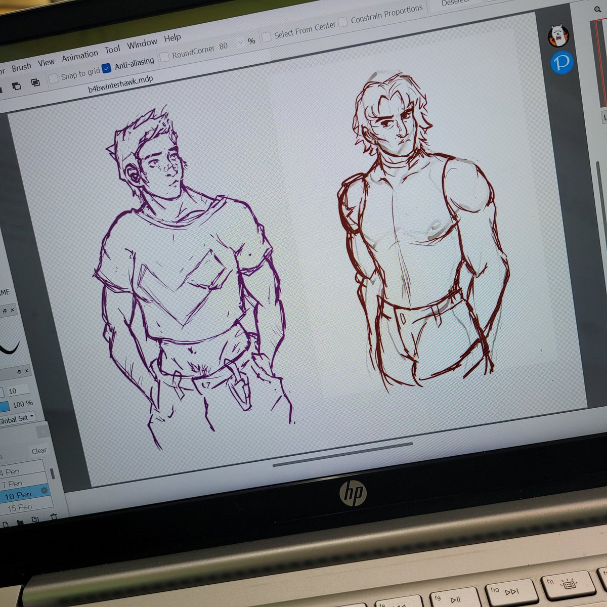 I so badly wanna be part of Hawkeye and Winterhawk Twitter but I started this 2 weeks ago and never touched it again 😮‍💨 one day I'll finish my butch 4 butch winterhawk 🤕🤙