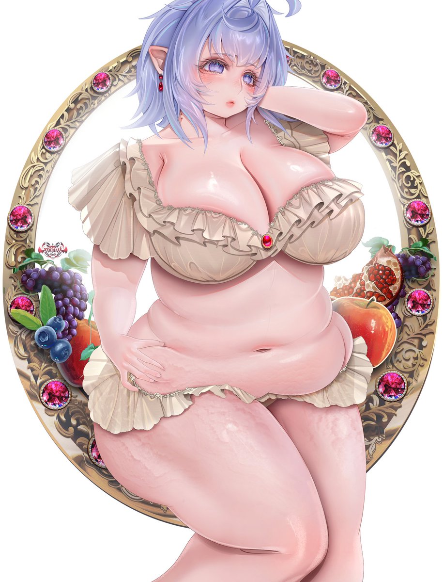 The vampiress' mistress blooms so sweetly.
Painting of my darling aoi