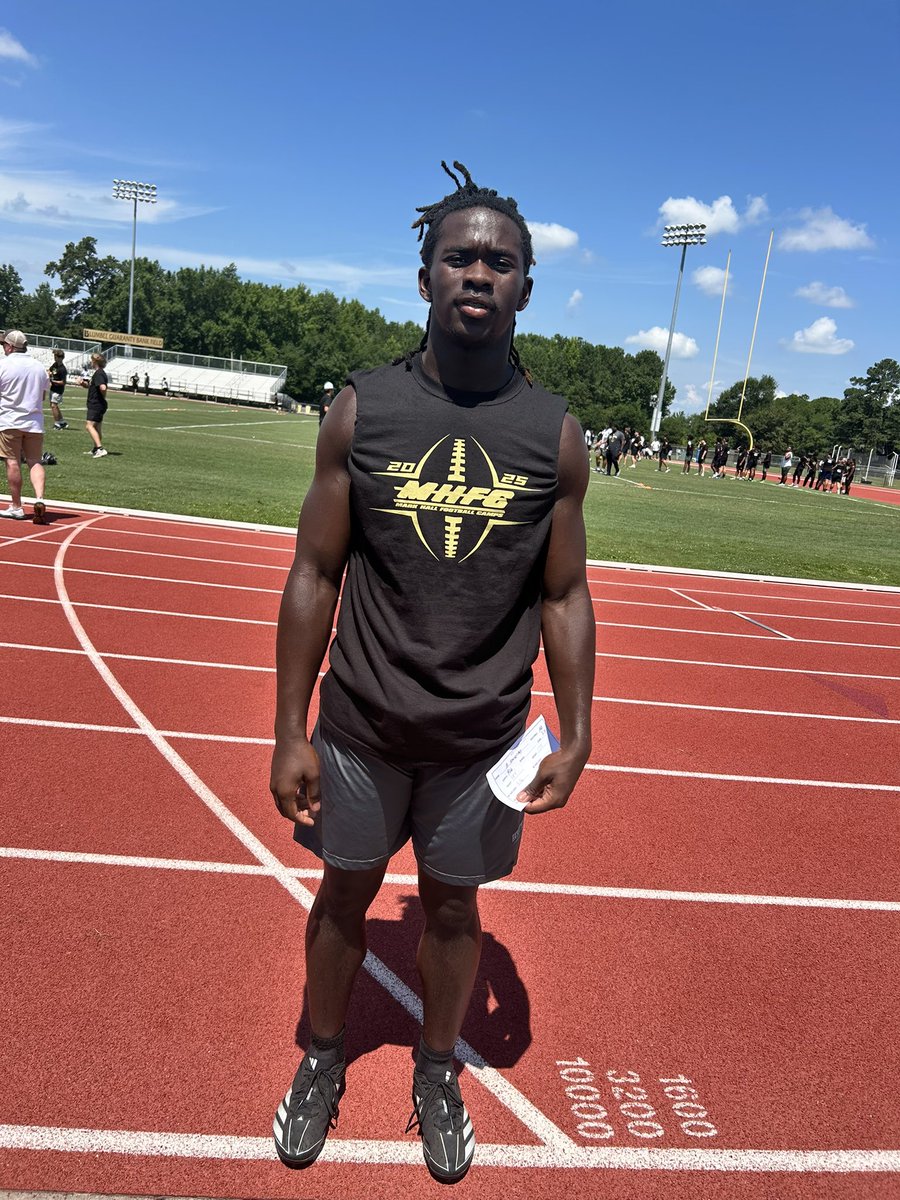 Great camp today <a href="/CoachHallUNCP/">Mark Hall</a> football mega camp