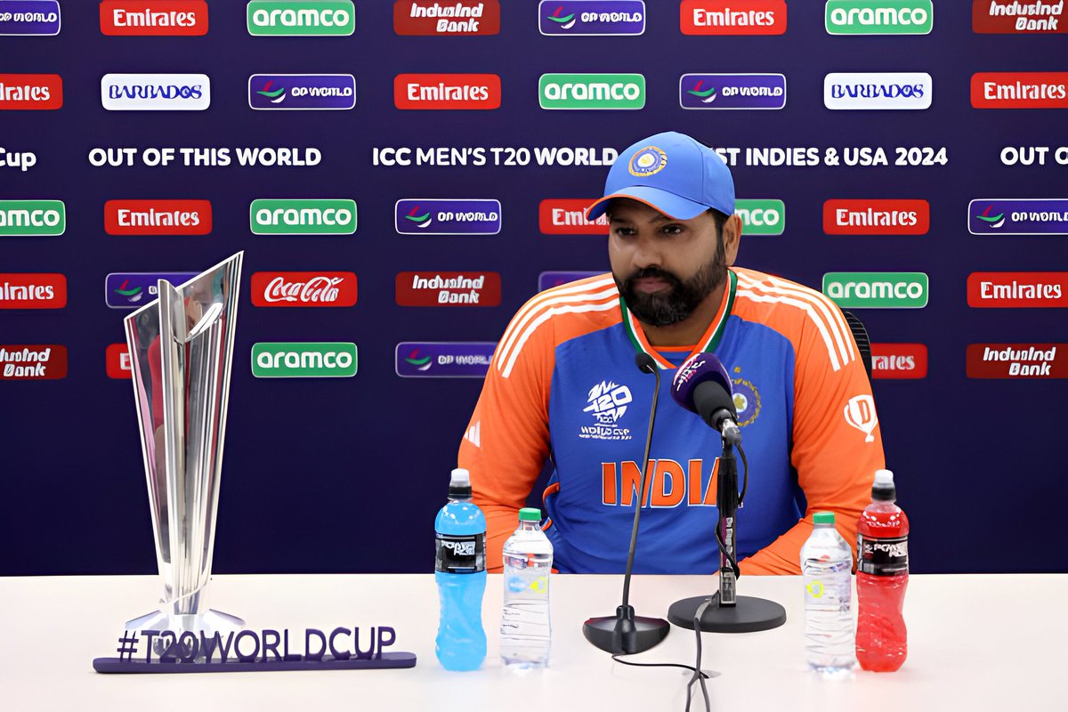 CricCrazyJohns's tweet photo. ROHIT SHARMA FOR INDIA IN THE T20I WORLD CUP 2024: 

Most runs - 257
Highest Score - 92
Highest Strike Rate - 156.71
Most fifties - 3
Most fours - 24
Most sixes - 15 https://t.co/siK5FRivre